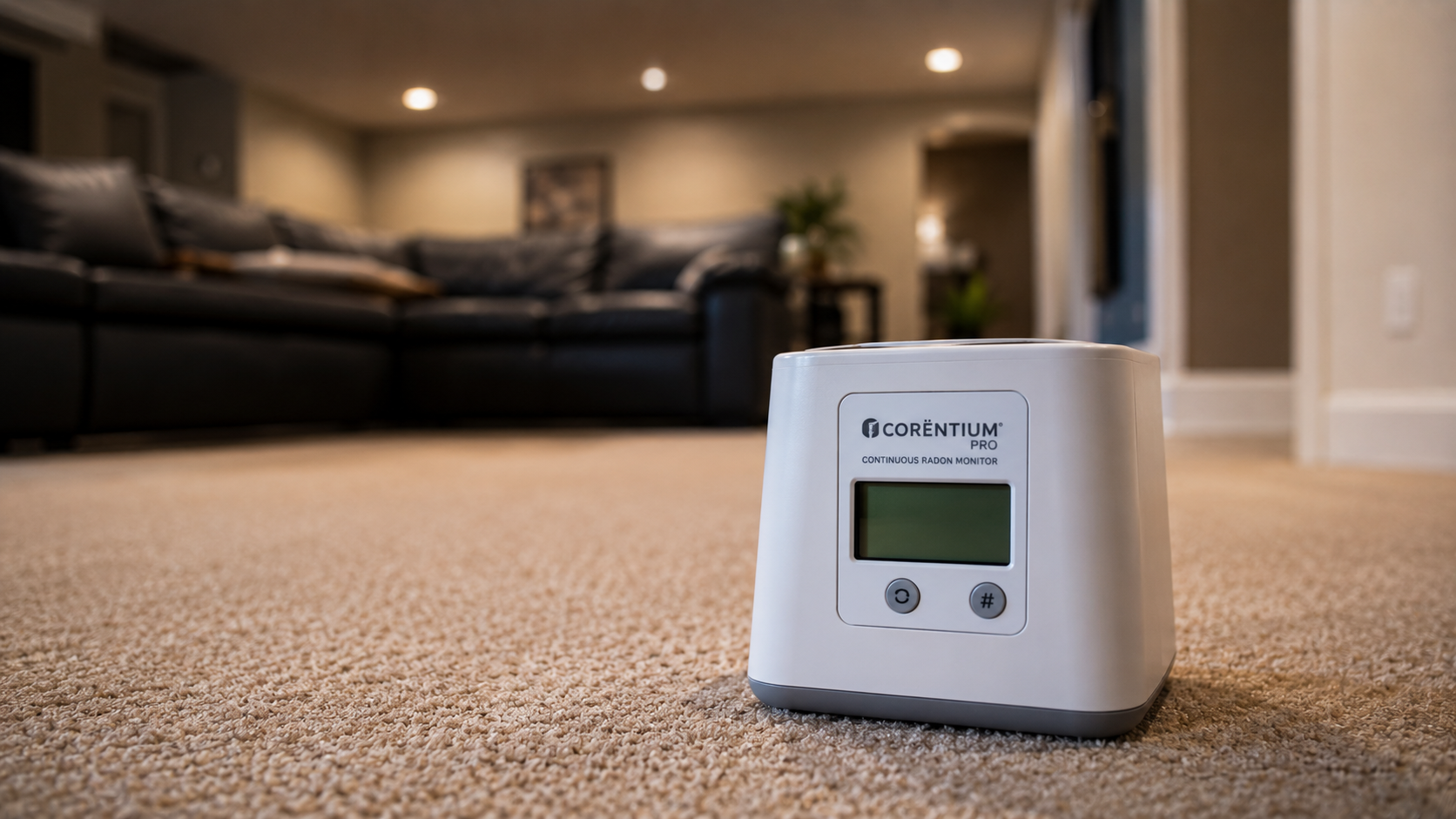 Continuous radon monitor 48-hour test